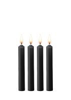 Shots small Teasing wax candles 4 pieces black