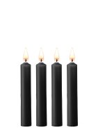 Shots small Teasing wax candles 4 pieces black
