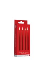 Shots small Teasing wax candles 4 pieces red