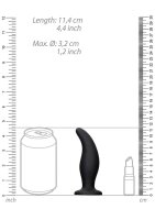 Curve Butt Plug Black 3,2 cm