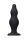 Bubble Butt Plug Black 3,5 cm