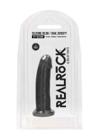 Silicone Dildo Without Balls - Black - 15,3 cm