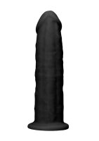 Silicone Dildo Without Balls - Black - 15,3 cm