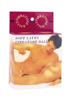 Soft Latez Vibrating Balls - Flesh