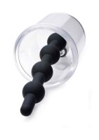 Rose Bud Cylinder w/ Beaded Silicone Insert Black