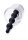 Rose Bud Cylinder w/ Beaded Silicone Insert Black