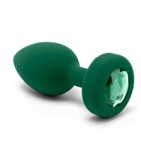 B-Vibe Vibrating Jewel Plug M/L Emerald