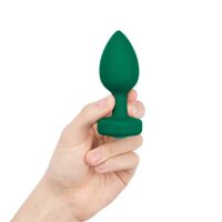 B-Vibe Vibrating Jewel Plug M/L Emerald