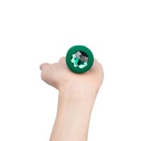 B-Vibe Vibrating Jewel Plug M/L Emerald