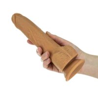 Naked Addiction Thrusting Dong with Remote 9 Inch Caramel