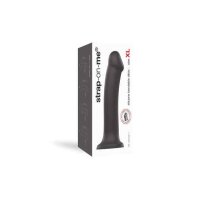 Strap-On-Me Semi-Realistic Dual Density Bendable Dildo Black XL